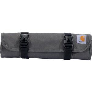 18 Pocket Utility, Durable Water-Resistant Tool Organization Roll Bag, Grey